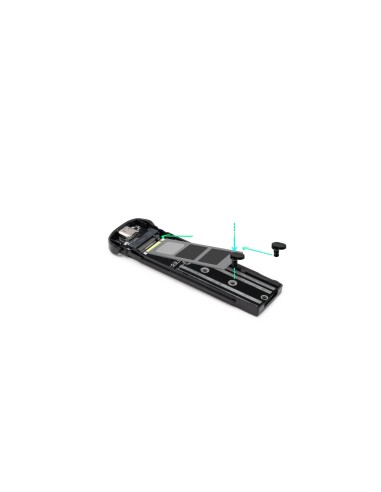TooQ Caja Externa para SSD M.2 NVMe, Negro