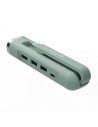 Ewent EW1148 base para portátil y replicador de puertos Alámbrico USB 3.2 Gen 1 (3.1 Gen 1) Type-C Verde