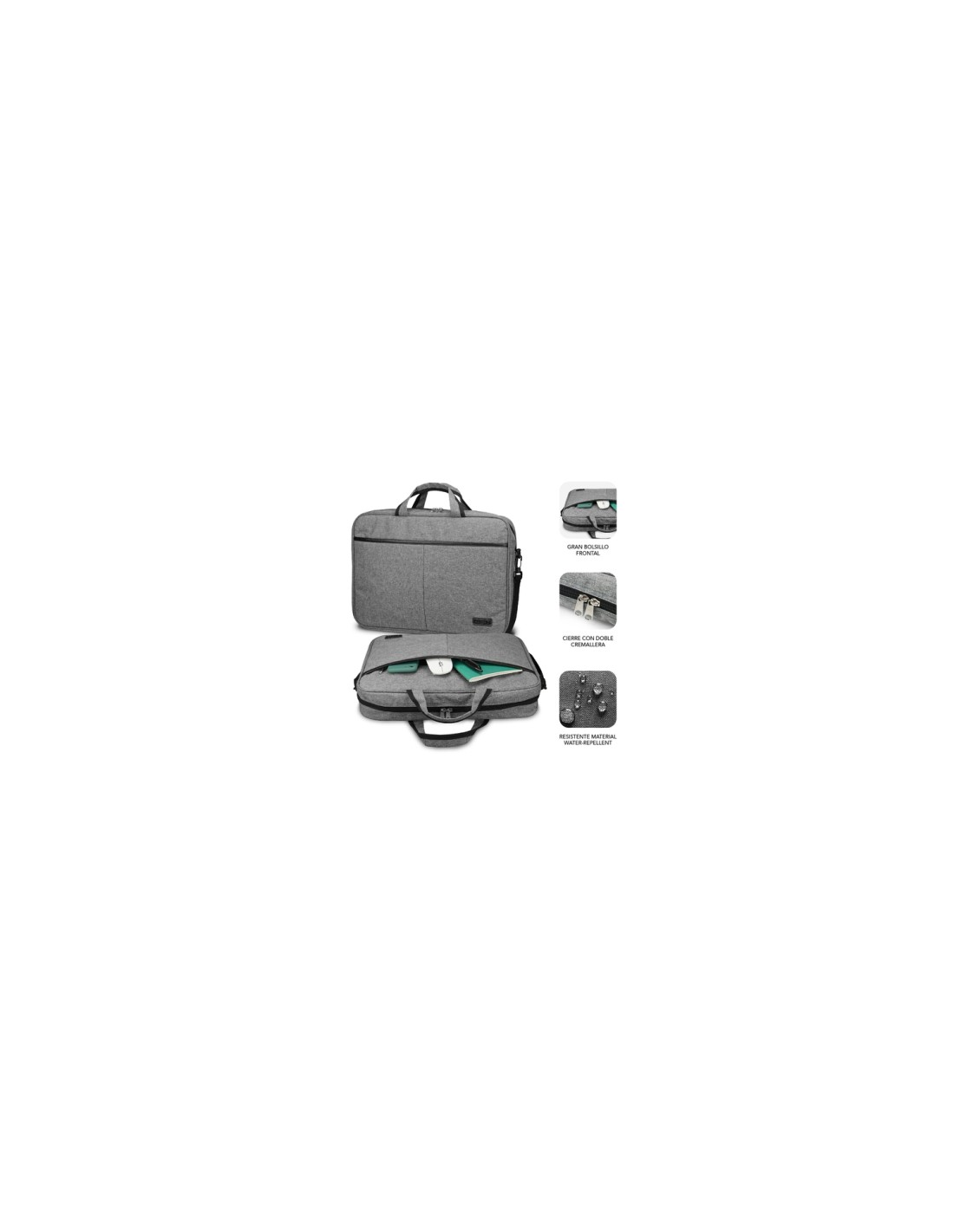 SUBBLIM MaletÍ­n Ordenador Elite Laptop Bag 13,3-14" Grey