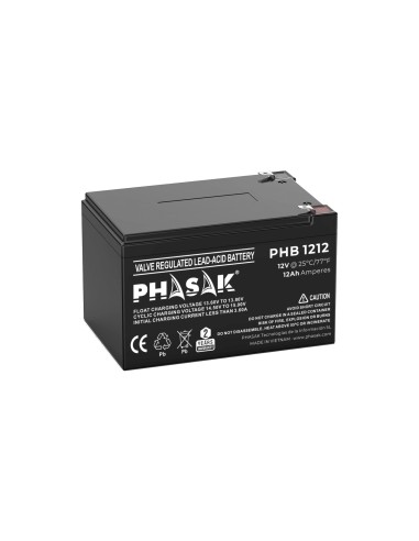 Phasak PHB 1212 baterÍ­a para sistema ups Sealed Lead Acid (VRLA) 12 V 12 Ah