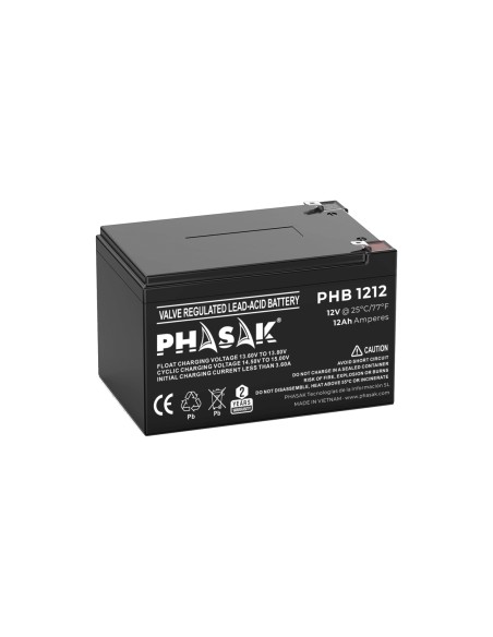 Phasak PHB 1212 baterÍ­a para sistema ups Sealed Lead Acid (VRLA) 12 V 12 Ah
