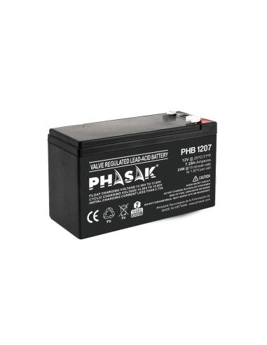 Phasak PHB 1207 baterÍ­a para sistema ups Sealed Lead Acid (VRLA) 12 V 7,2 Ah