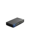 Linksys Switch Gigabit de escritorio para empresas con 8 puertos (LGS108)