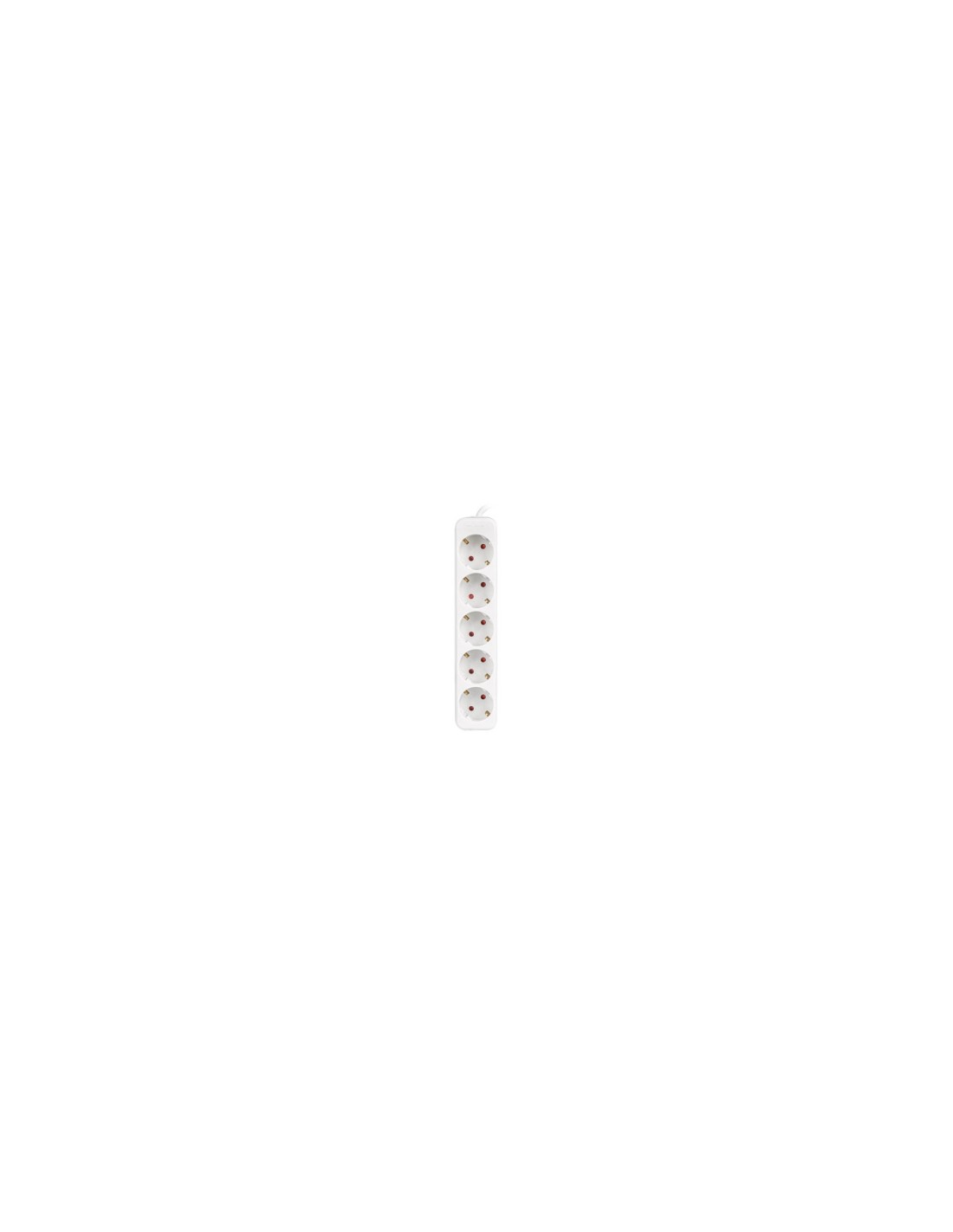 Lanberg PS0-05F-0150-W base múltiple 1,5 m 5 salidas AC Interior Blanco