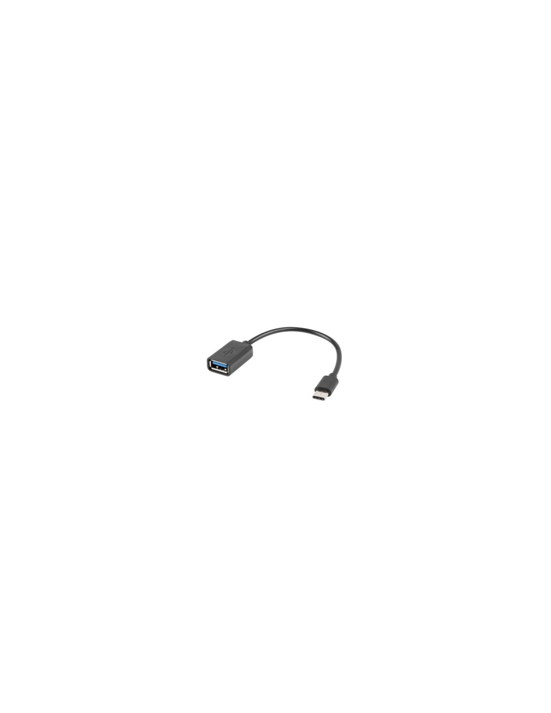 Lanberg AD-OTG-UC-01 cable USB 0,15 m USB 2.0 USB A USB C Negro