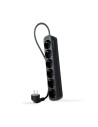 Nanocable Regleta de Enchufes con 6 Tomas, 1.4 m, Negro
