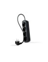Nanocable Regleta de Enchufes con 4 Tomas, 1.4 m, Negro