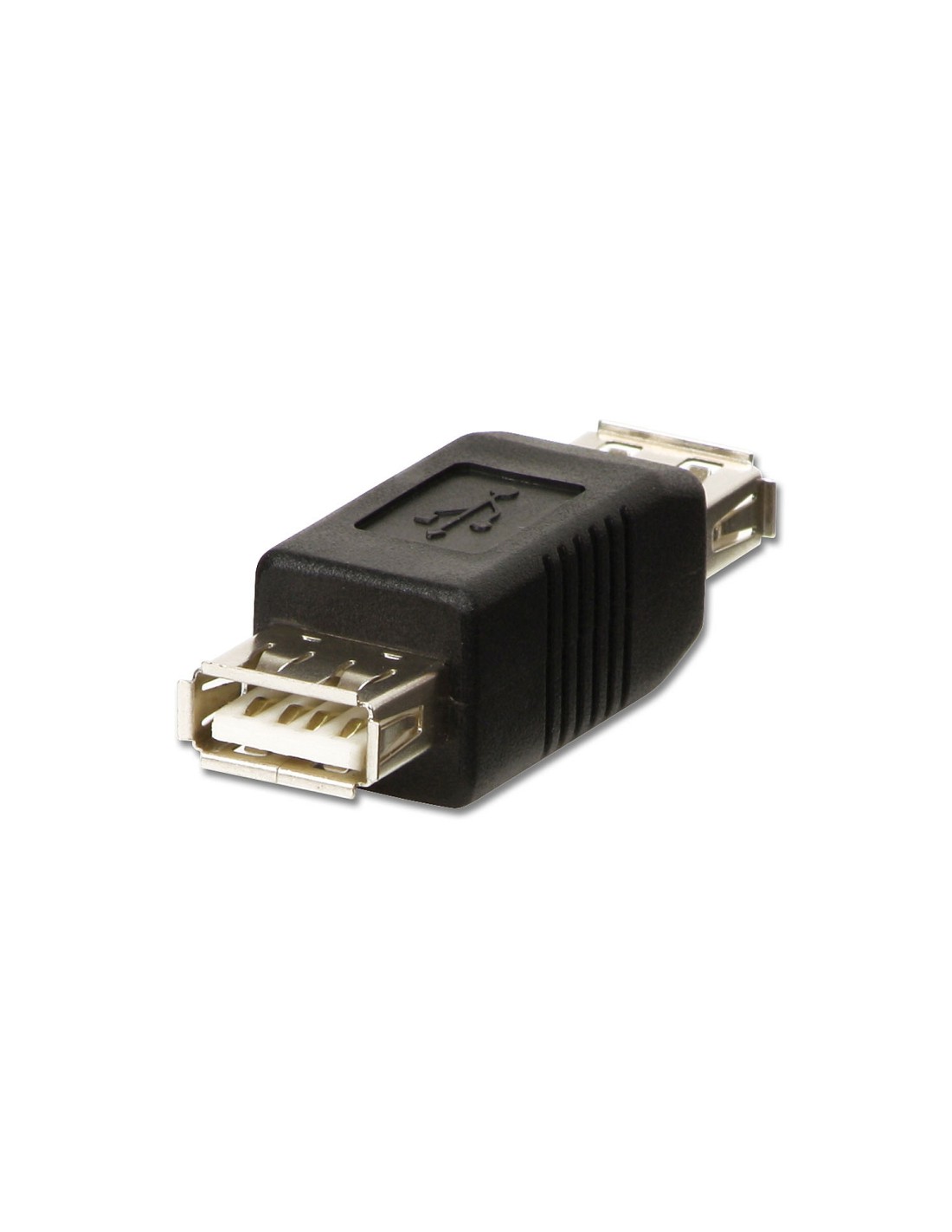 Lindy 71230 cambiador de género para cable USB A Negro