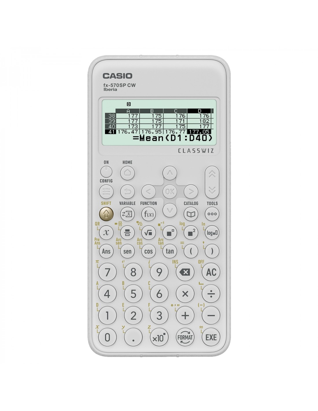 Casio FX-570SPX CW calculadora Bolsillo Calculadora cientÍ­fica Blanco