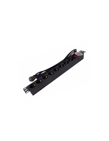 Phasak Regleta 19" 8 tomas SFO C14 con interruptor 3 m - BNS 1520