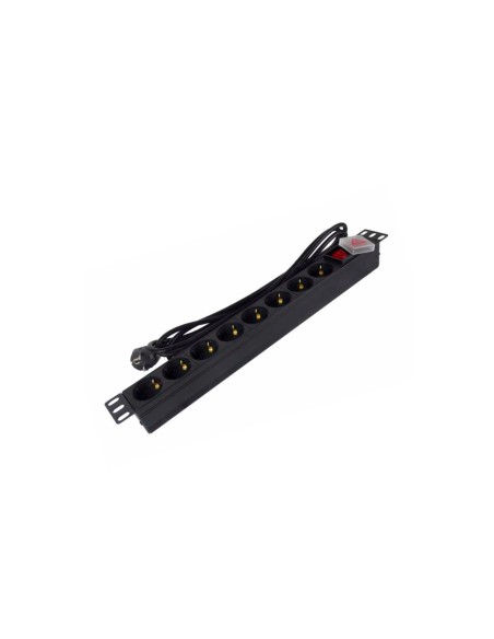 Phasak Regleta 19" 8 tomas SFO C14 con interruptor 3 m - BNS 1520