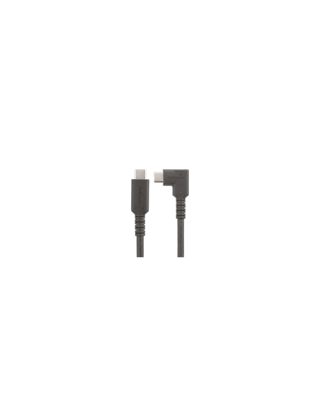 StarTech.com Cable de 50cm USB-C Resistente Acodado a la Derecha - USB 3.2 Gen 2 (10 Gbps) - Cable de Transferencia USB Tipo C -