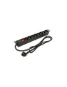 Phasak Regleta 19" 8 tomas con interruptor 1.5 m - BNS 1518