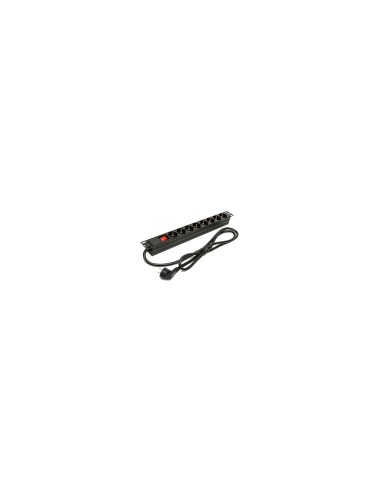Phasak Regleta 19" 8 tomas con interruptor 1.5 m - BNS 1518
