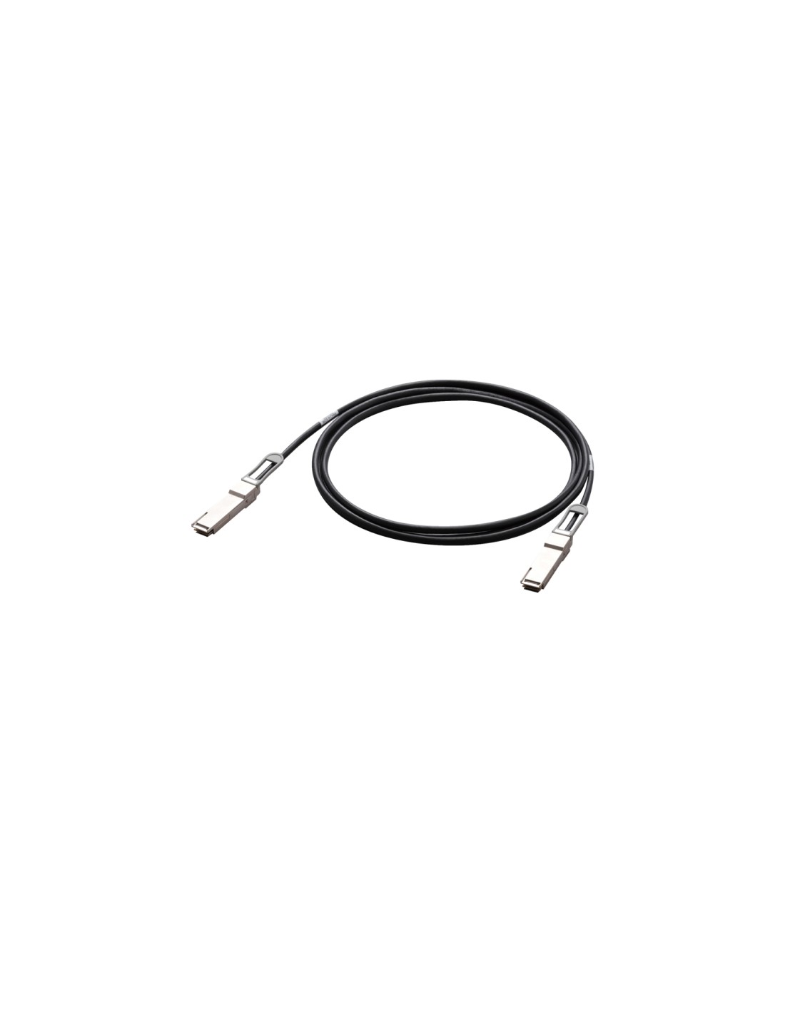 Allied Telesis AT-QSFP28-1CU cable Serial Attached SCSI (SAS) 1 m 25,8 Gbit/s Negro, Plata