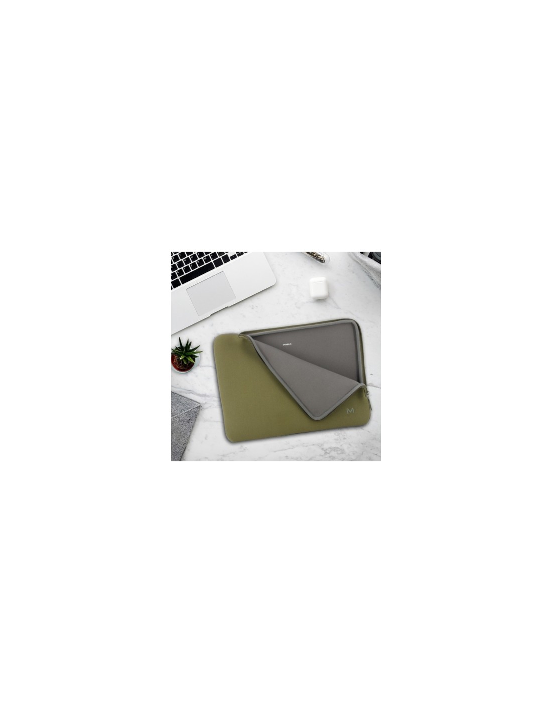 Mobilis 049020 maletines para portátil 36,1 cm (14.2") MaletÍ­n Verde, Gris