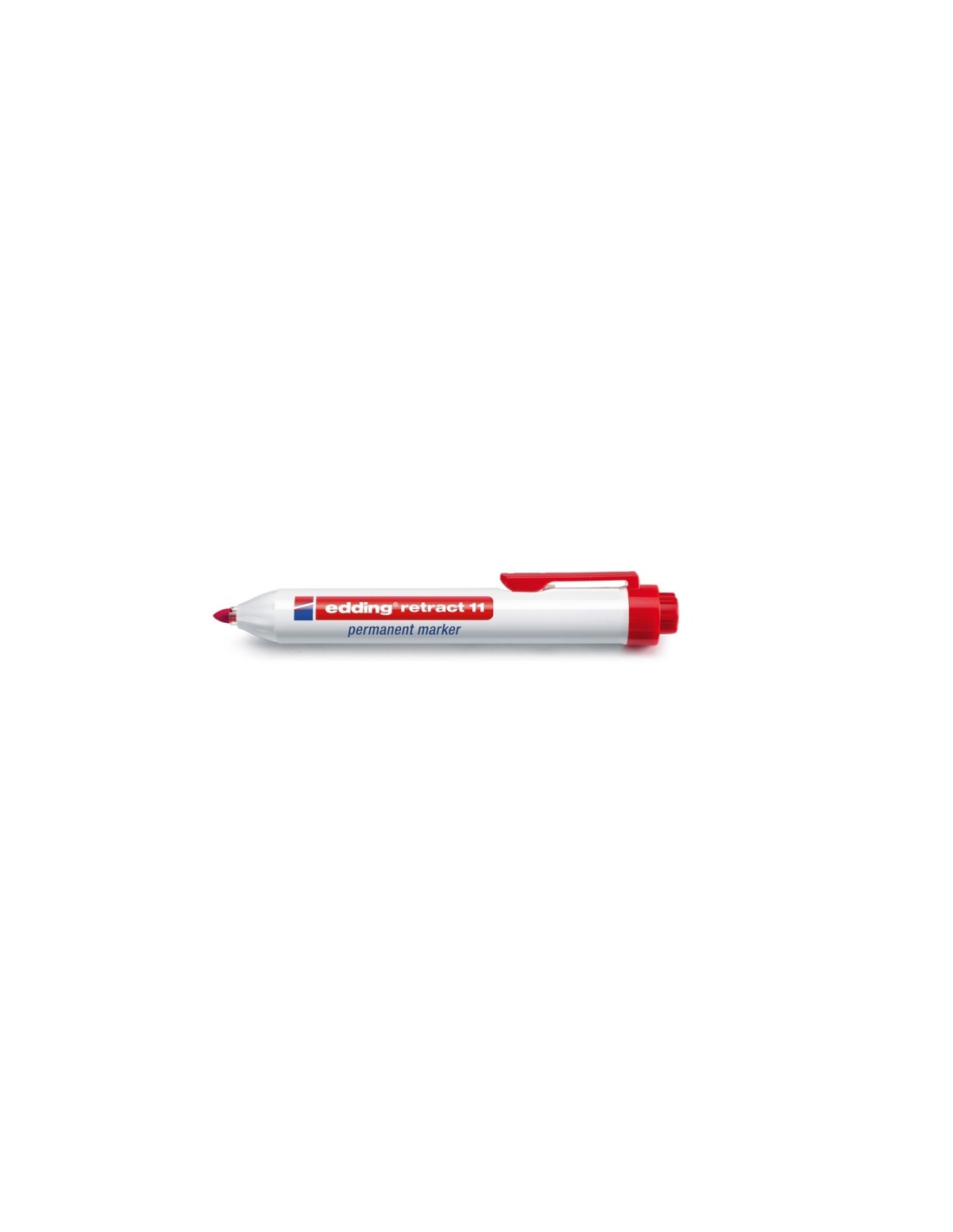 Edding retract 11 marcador permanente Punta redonda Rojo