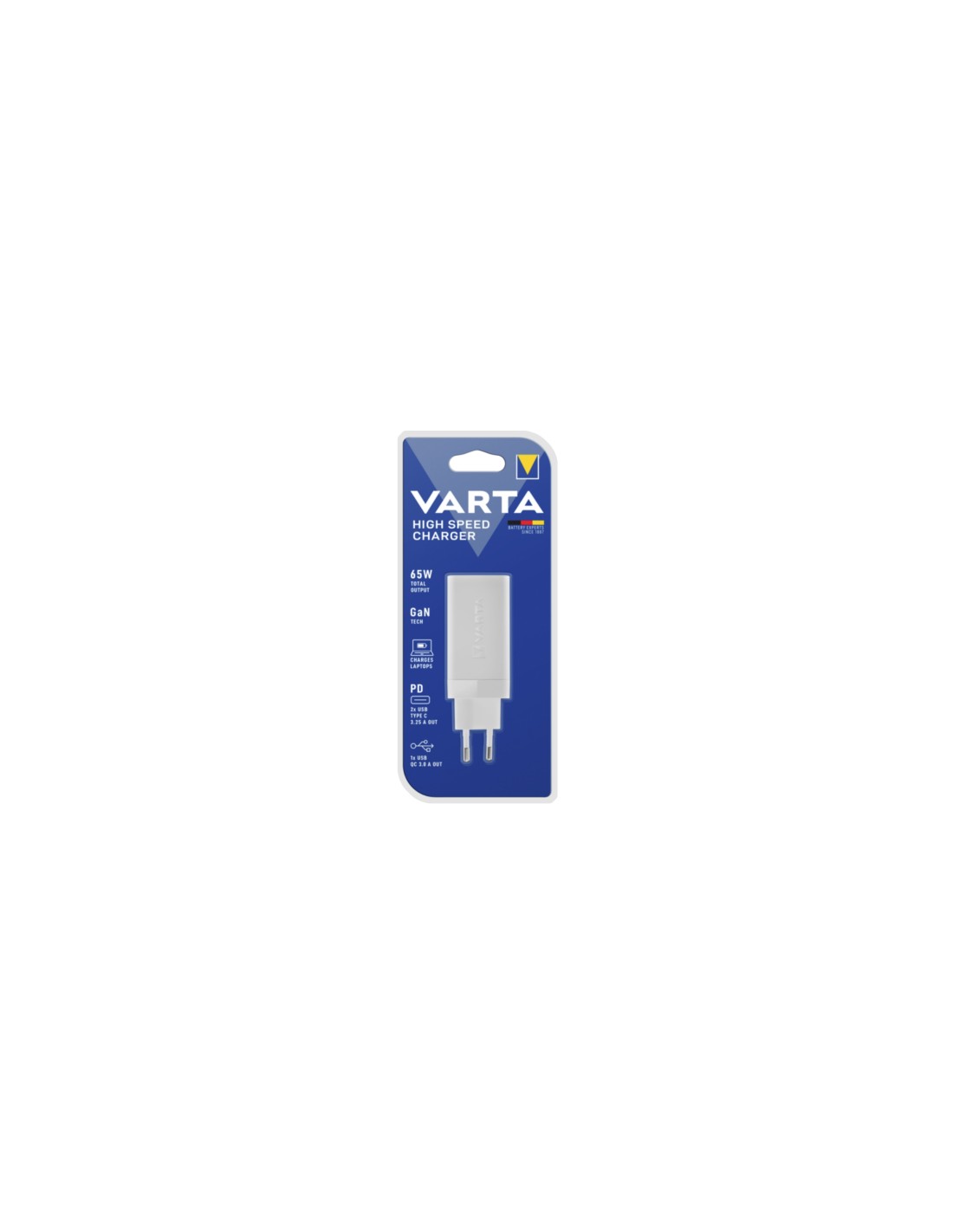 Varta 57956 101 401 cargador de dispositivo móvil Universal Blanco Corriente alterna Carga rápida Interior