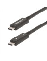 StarTech.com A40G2MB-TB4-CABLE cable Thunderbolt 2 m 40 Gbit/s Negro