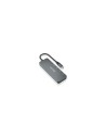 AISENS Hub USB 3.2 Gen2 10G USB-C, USB-C/M-4xUSB-C/H, Gris, 15cm