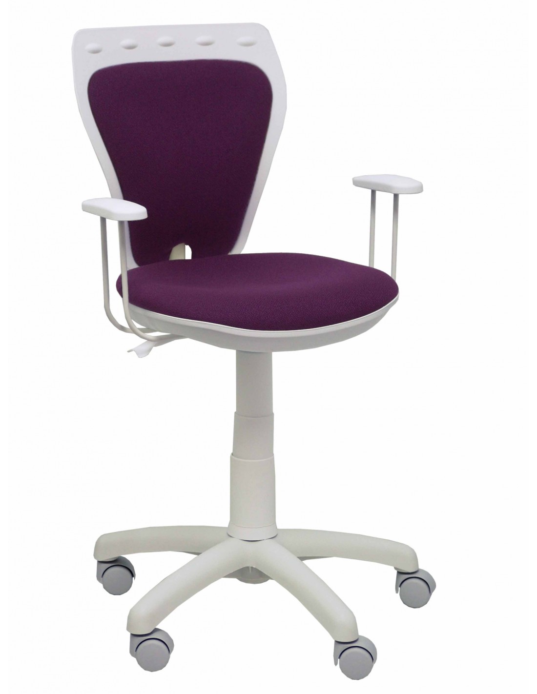 Piqueras y Crespo Silla juvenil Ministyle blanca bali morado