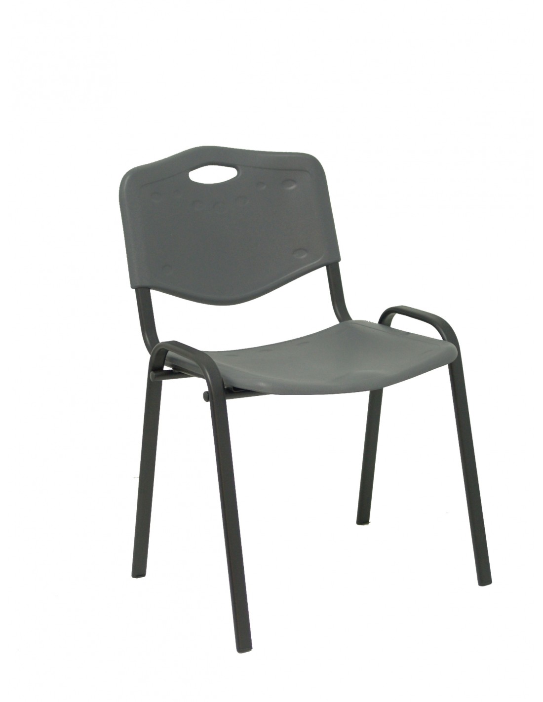 Piqueras y Crespo Pack 2 sillas Iso Pastic PVC gris