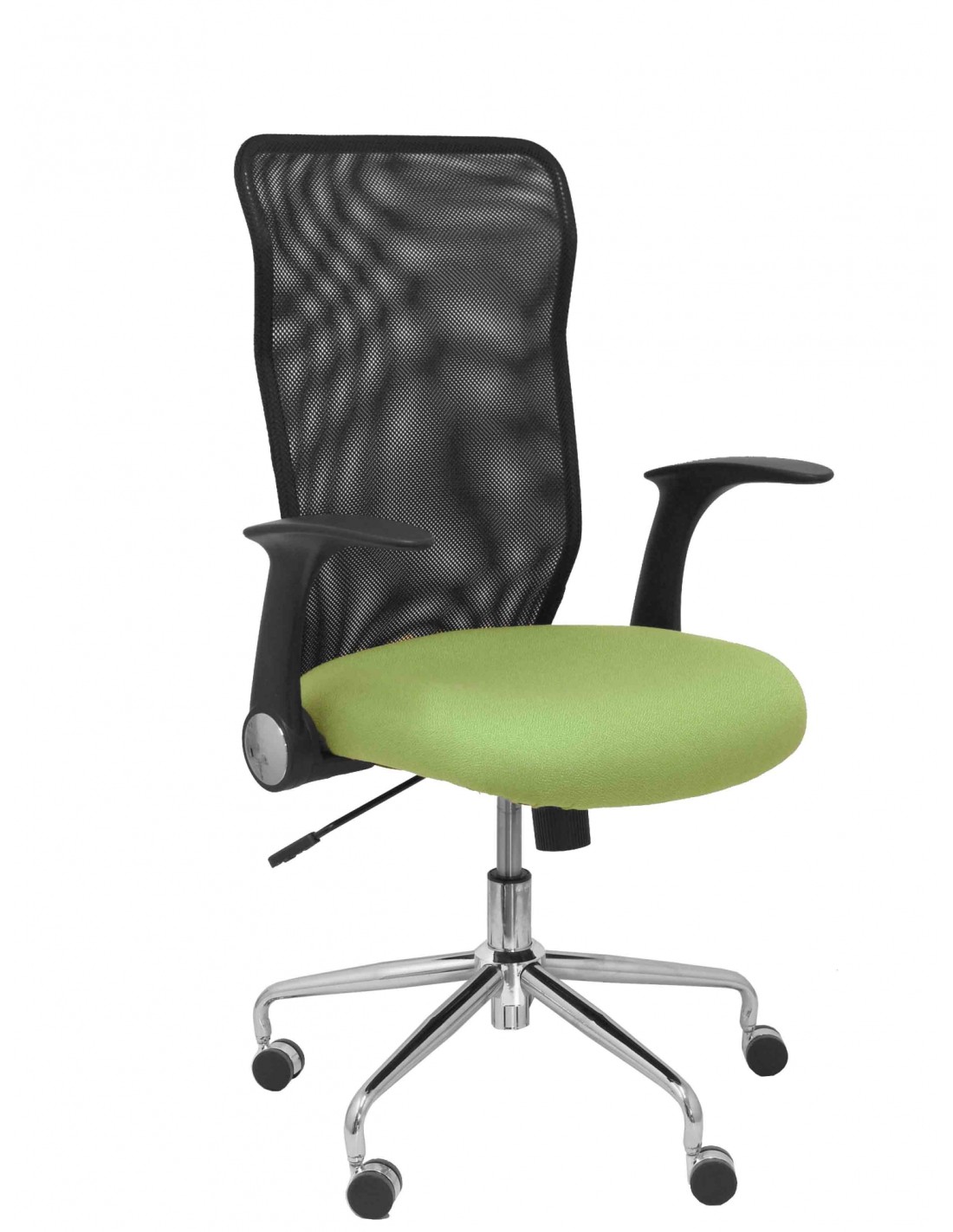 Piqueras y Crespo Silla Minaya respaldo malla negro asiento bali verde oliva