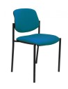 Piqueras y Crespo Silla fija Styl bali verde petróleo chasis negro