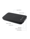 CoolBox COO-PB10KW-BK1 baterÍ­a externa 10000 mAh Cargador inalámbrico Negro