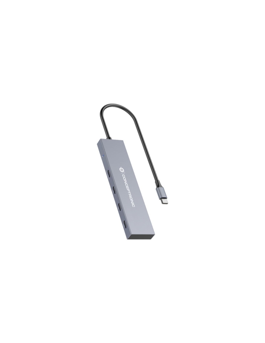 Conceptronic HUBBIES14G hub de interfaz USB 3.2 Gen 2 (3.1 Gen 2) Type-C 10000 Mbit/s Gris