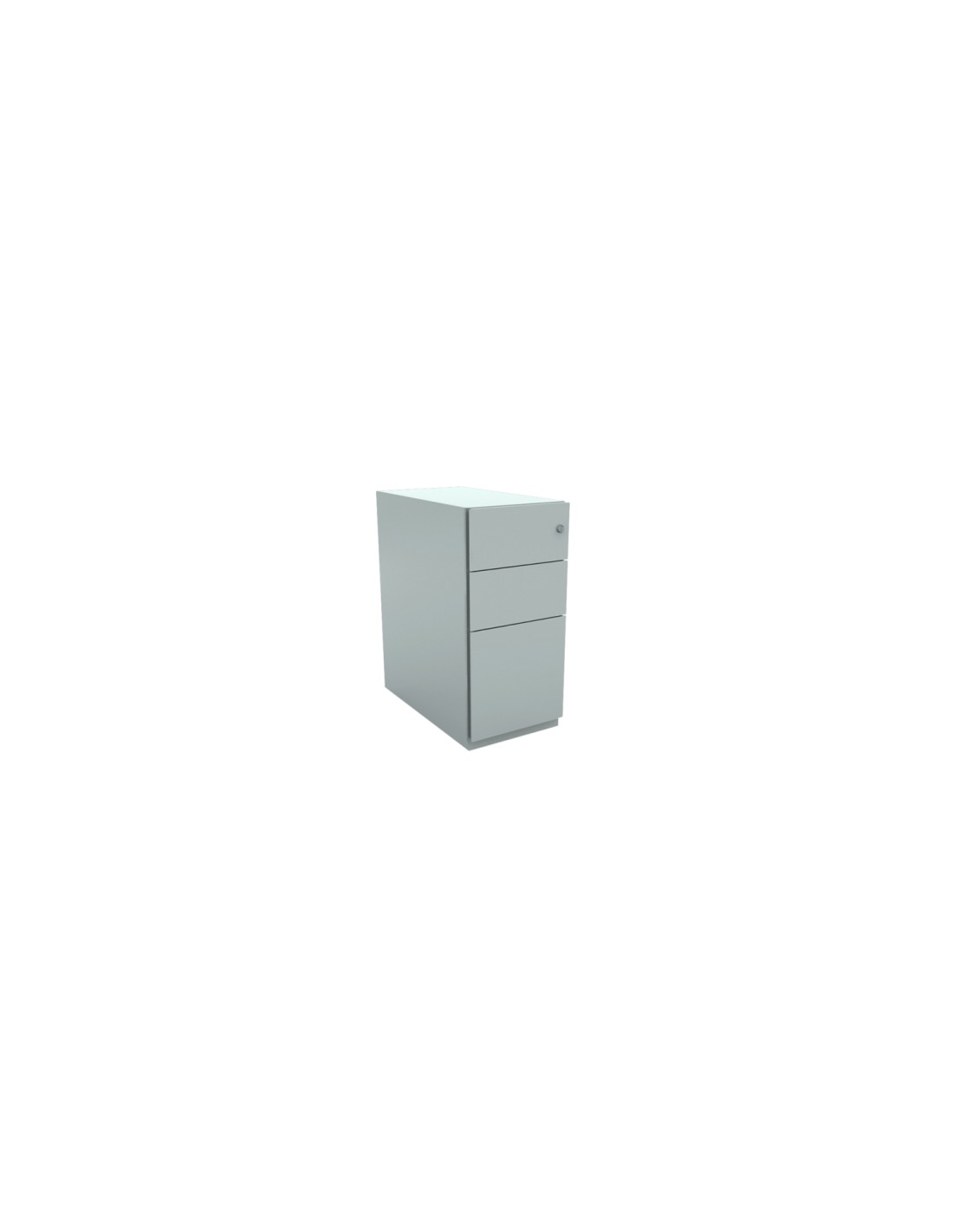 Cajonera NOTE Bisley  2 cajones plano  y un cajón archivo Móvil 64,5H x30 gris