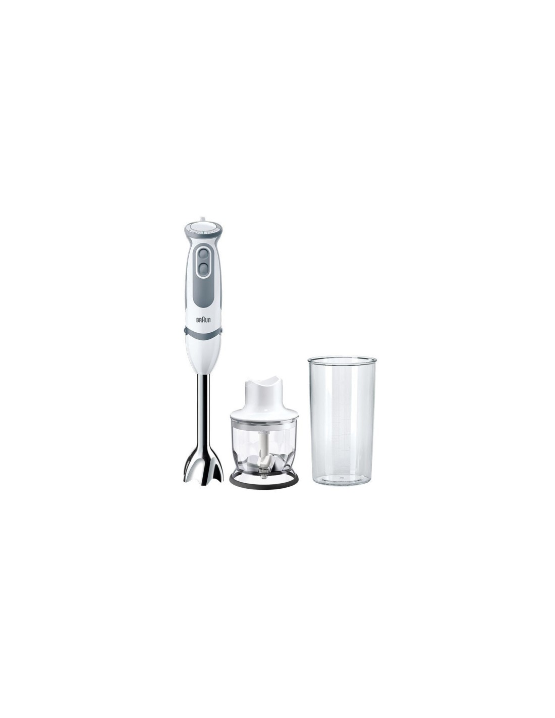 Braun MultiQuick 9 MultiQuick 5 Vario MQ 5220 WH 0,6 L Batidora de inmersión 1000 W Gris, Acero inoxidable, Blanco