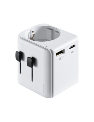 Ewent EW1472 adaptador de enchufe eléctrico Universal Blanco