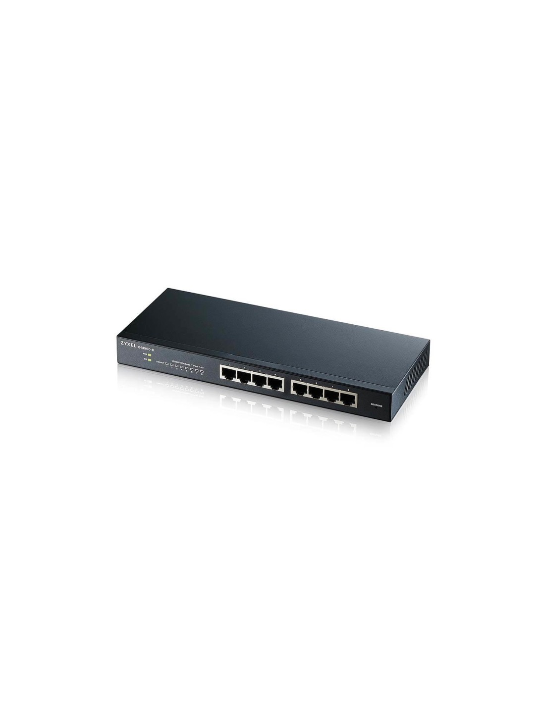 Zyxel GS1900-8 Gestionado L2 Gigabit Ethernet (10/100/1000) Negro
