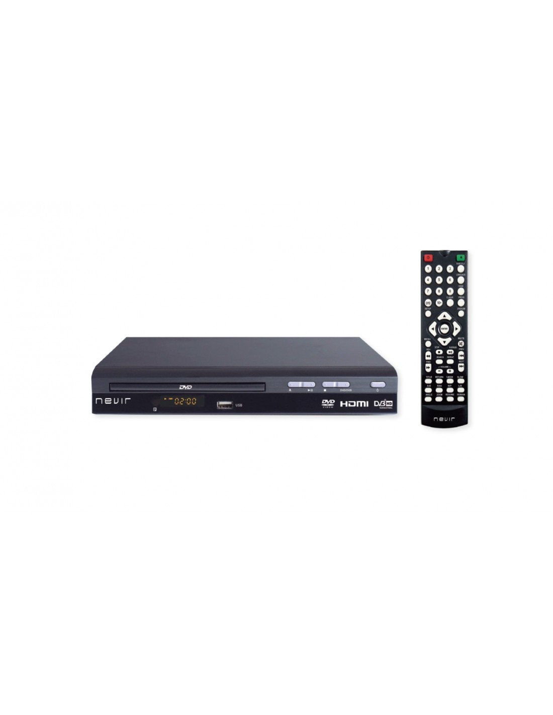 Nevir NVR-2356DVD-T2HDU Reproductor de DVD Negro