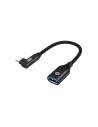 Conceptronic ABBY19B cambiador de género para cable USB-C USB-A Negro