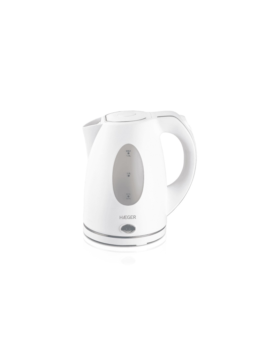 Haeger EK-15W.026A tetera eléctrica 1,5 L 2200 W Blanco
