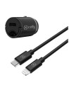 Celly CCMINILIGHT cargador de dispositivo móvil Smartphone Negro Encendedor de cigarrillos Auto