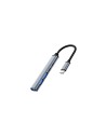 Ewent EW1149 hub de interfaz USB 3.2 Gen 1 (3.1 Gen 1) Type-C 5000 Mbit/s Gris, Plata