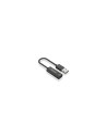 AISENS Conversor USB-A a Audio 48KHz, USB-A/M-Jack 3.5/H, Negro, 10 cm