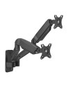AISENS Soporte De Pared Pro Contrapeso Giratorio E Inclinable Para Monitor/tv 9kg (3 Pivotes, 2 Brazos) De 17-32, Negro