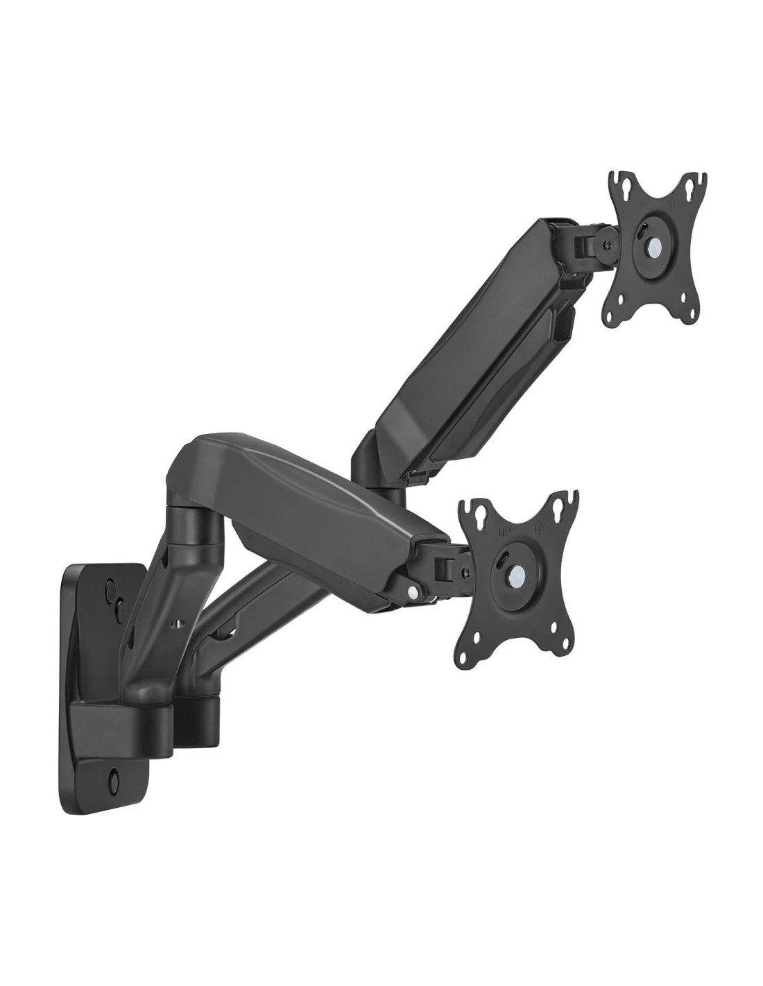AISENS Soporte De Pared Pro Contrapeso Giratorio E Inclinable Para Monitor/tv 9kg (3 Pivotes, 2 Brazos) De 17-32, Negro
