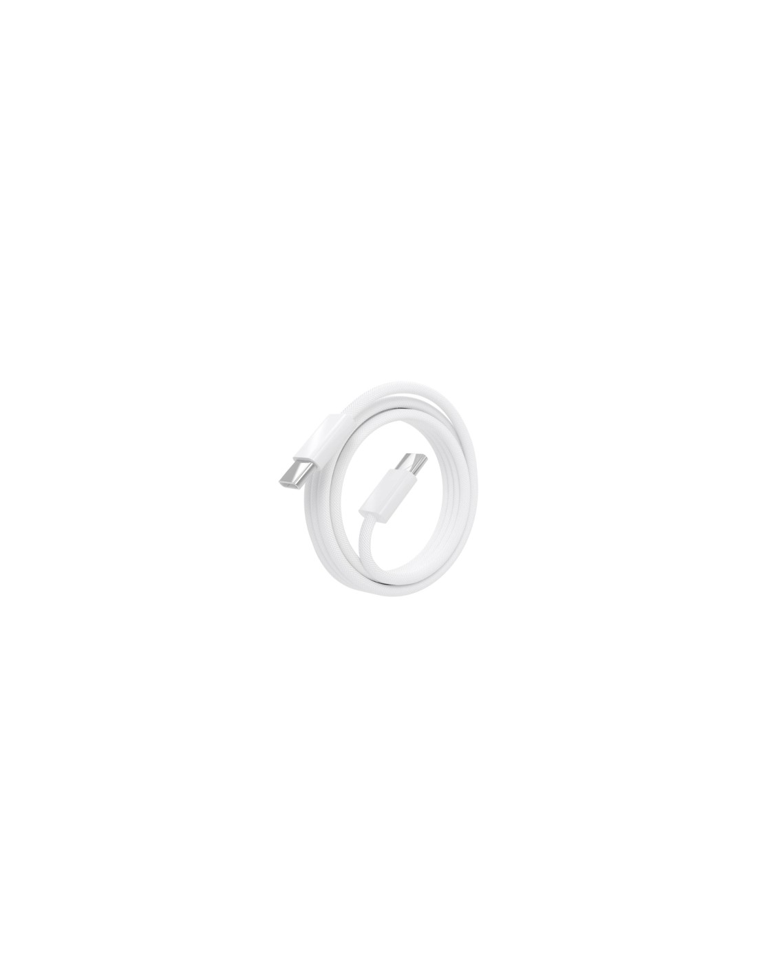 AISENS Cable USB 2.0 3A 60W Apple, tipo USB-C/M-USB-C/M, Blanco, 2.0m