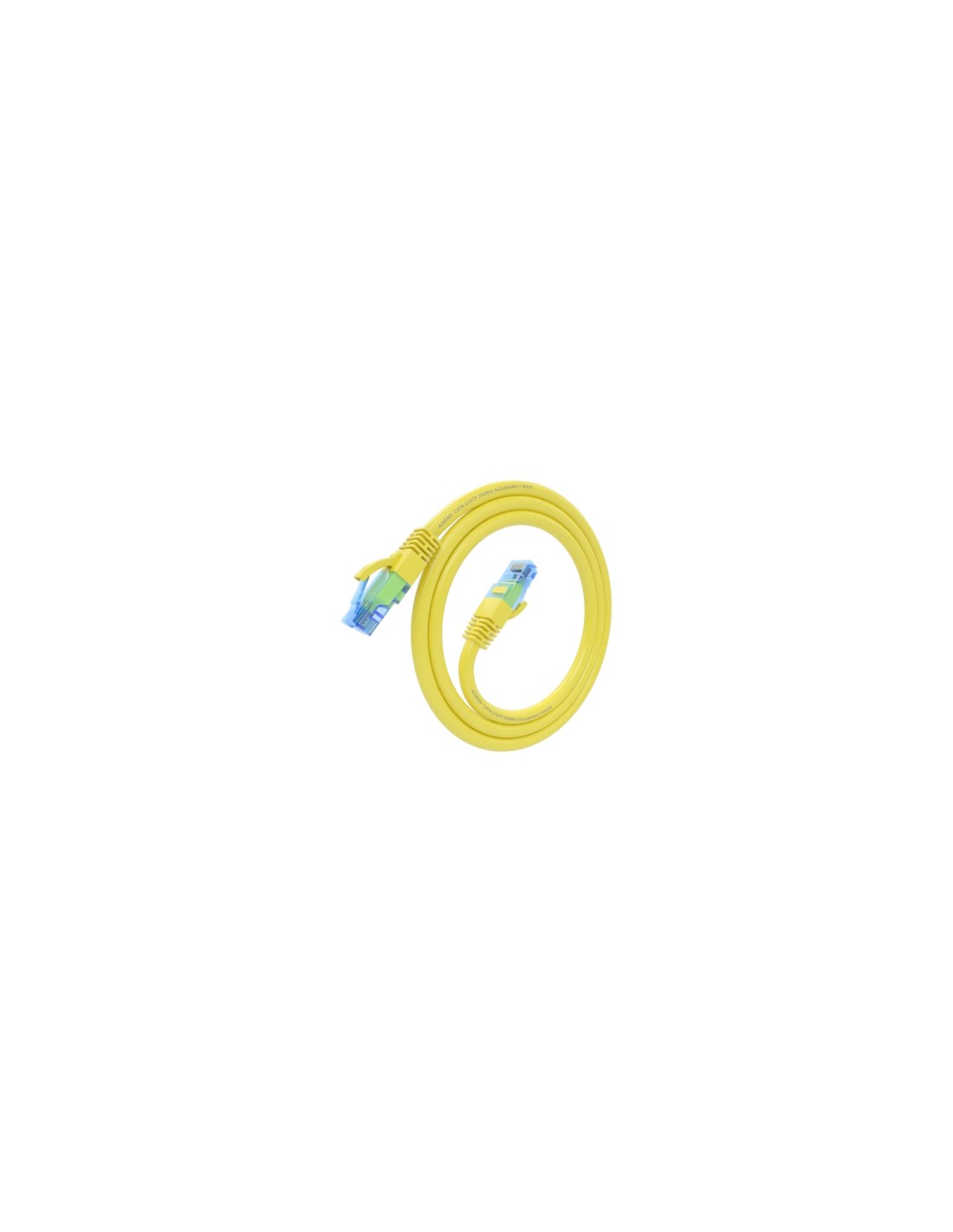 AISENS Cable De Red Latiguillo RJ45 Cat.6 UTP AWG26 CCA, Amarillo, 0.5 m