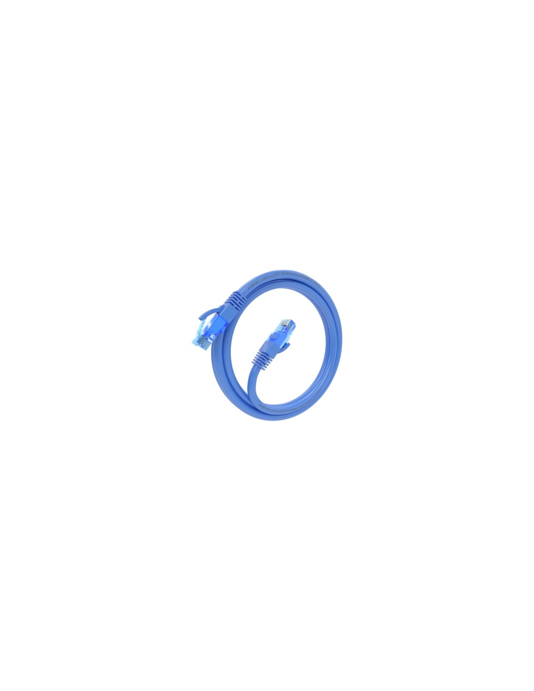 AISENS Cable De Red Latiguillo RJ45 Cat.6 UTP AWG26 CCA, Azul, 1.0 m