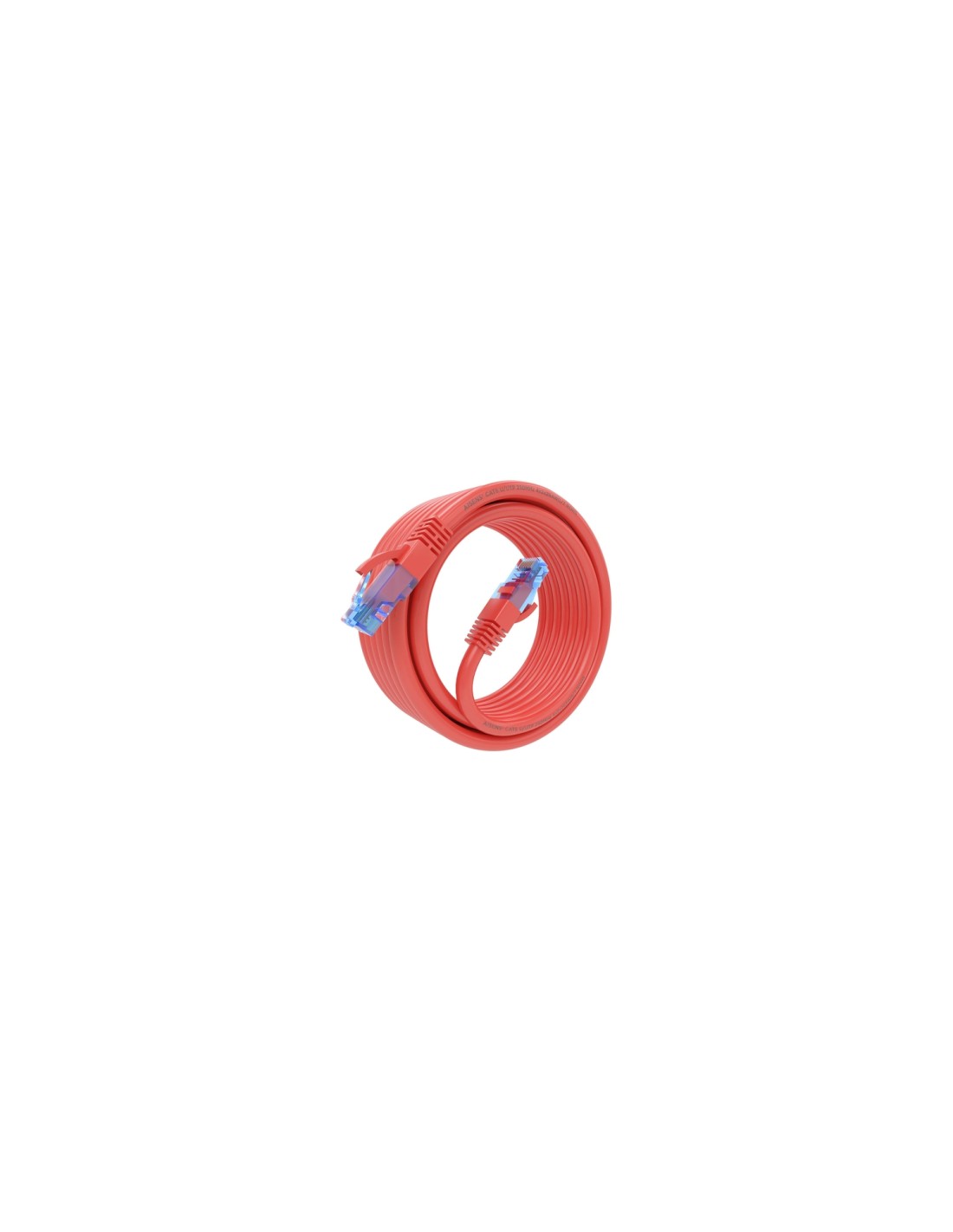 AISENS Cable De Red Latiguillo RJ45 Cat.6 UTP AWG26 CCA, Rojo, 5.0 m