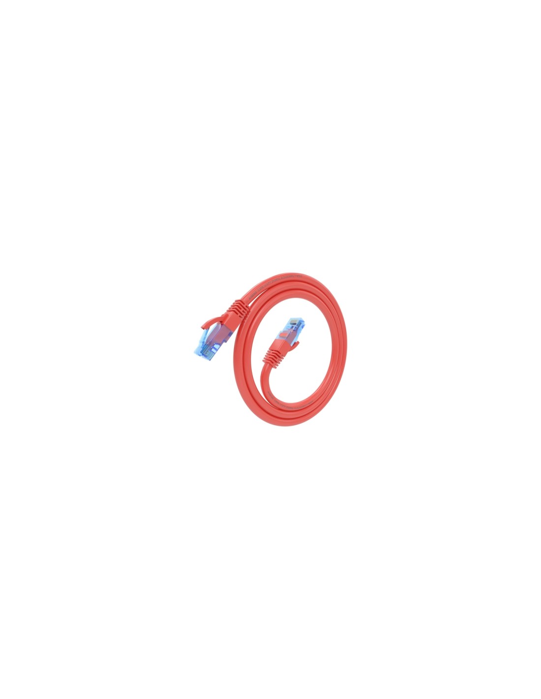 AISENS Cable De Red Latiguillo RJ45 Cat.6 UTP AWG26 CCA, Rojo, 0.75 m