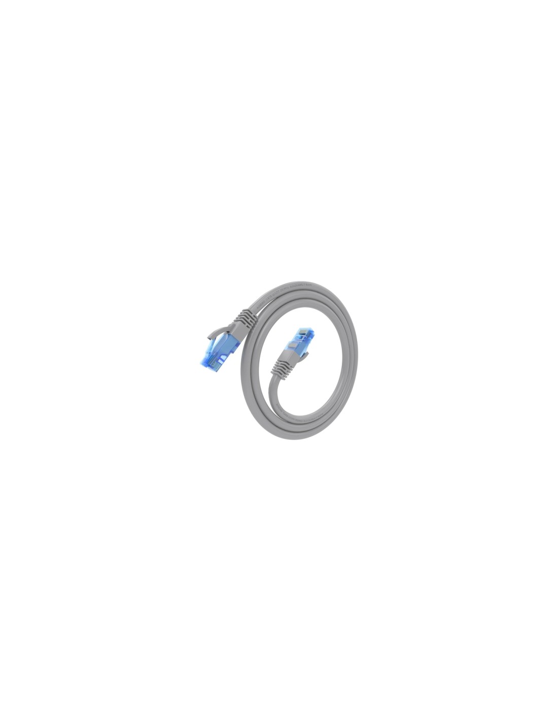 AISENS Cable De Red Latiguillo RJ45 Cat.6 UTP AWG26 CCA, Gris, 0.75 m