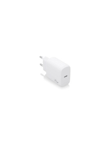AISENS Cargador USB-C PD3.0 1 Puerto 1xUSB-C 25W, Blanco