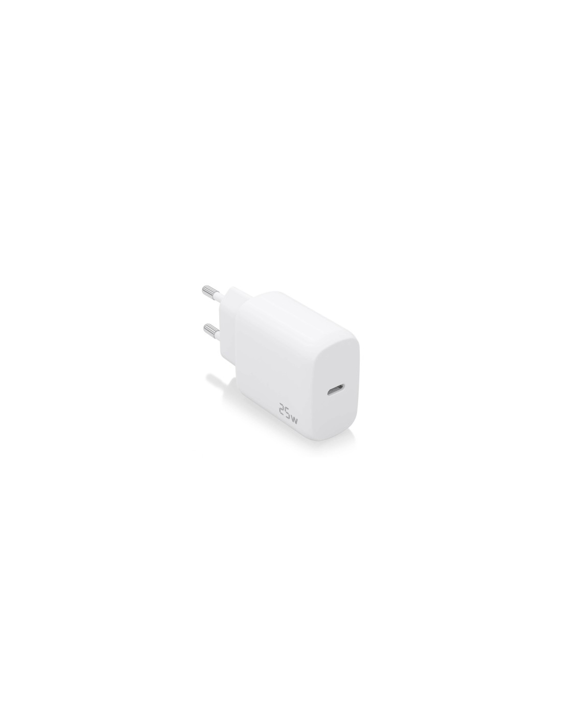AISENS Cargador USB-C PD3.0 1 Puerto 1xUSB-C 25W, Blanco